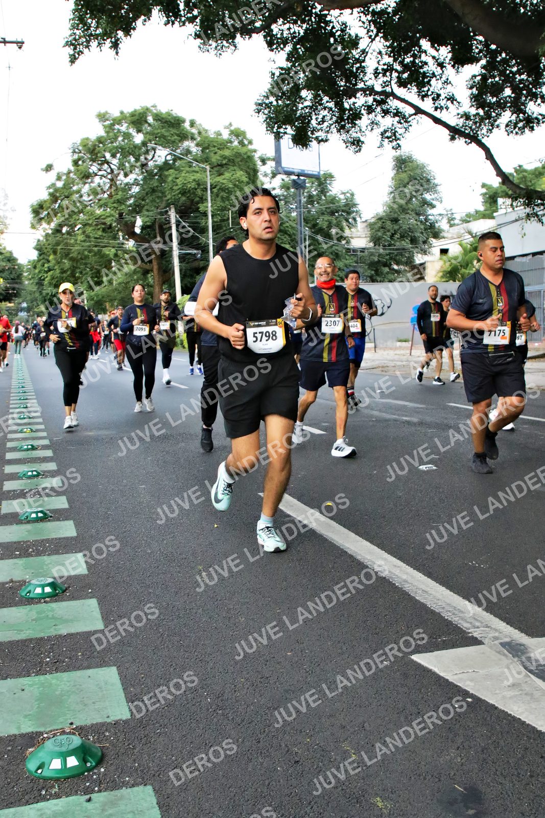 Foto de la X Carrera Leones Negros Red Cola 2026 en Rectoría General de la UdeG, Av. Juárez 976 (meta en Av. Enrique Díaz de León y Pedro Moreno), Guadalajara a las 05:10 · dorsal 2307, 5798, 7175, 404