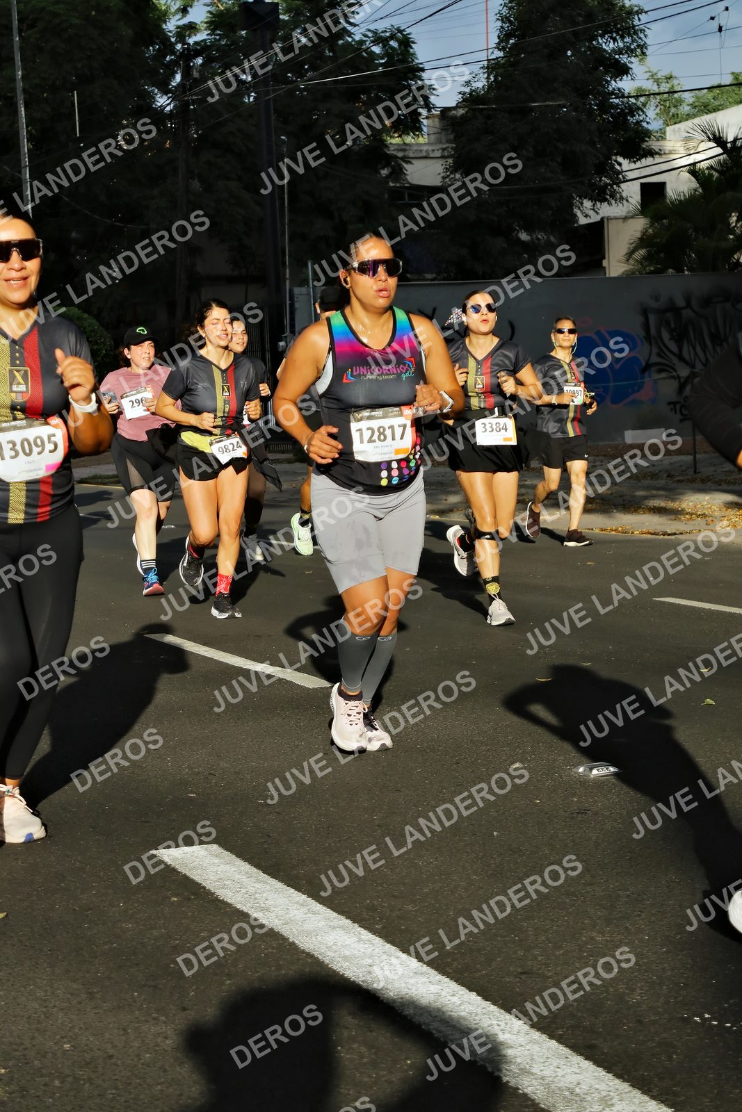Foto de la X Carrera Leones Negros Red Cola 2026 en Rectoría General de la UdeG, Av. Juárez 976 (meta en Av. Enrique Díaz de León y Pedro Moreno), Guadalajara a las 07:54 · dorsal 12817, 3384, 9824, 296