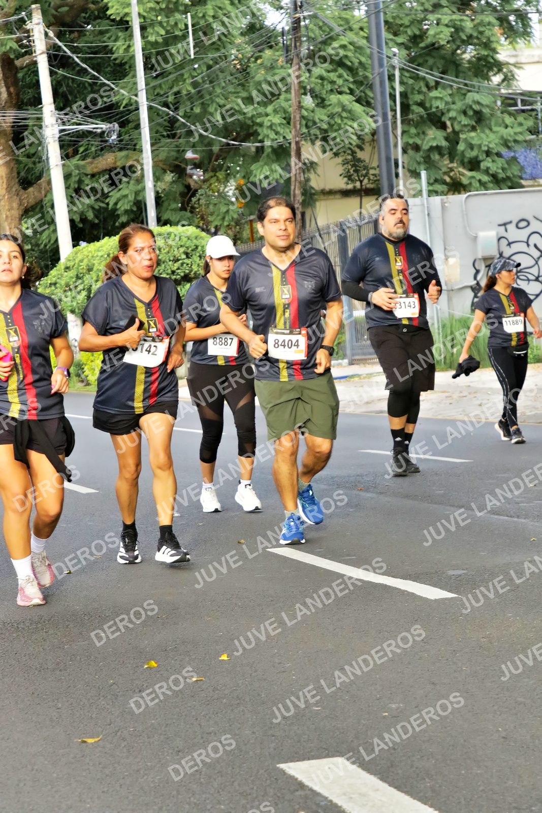 Foto de la X Carrera Leones Negros Red Cola 2026 en Rectoría General de la UdeG, Av. Juárez 976 (meta en Av. Enrique Díaz de León y Pedro Moreno), Guadalajara a las 08:09 · dorsal 8404, 8887, 142, 11889