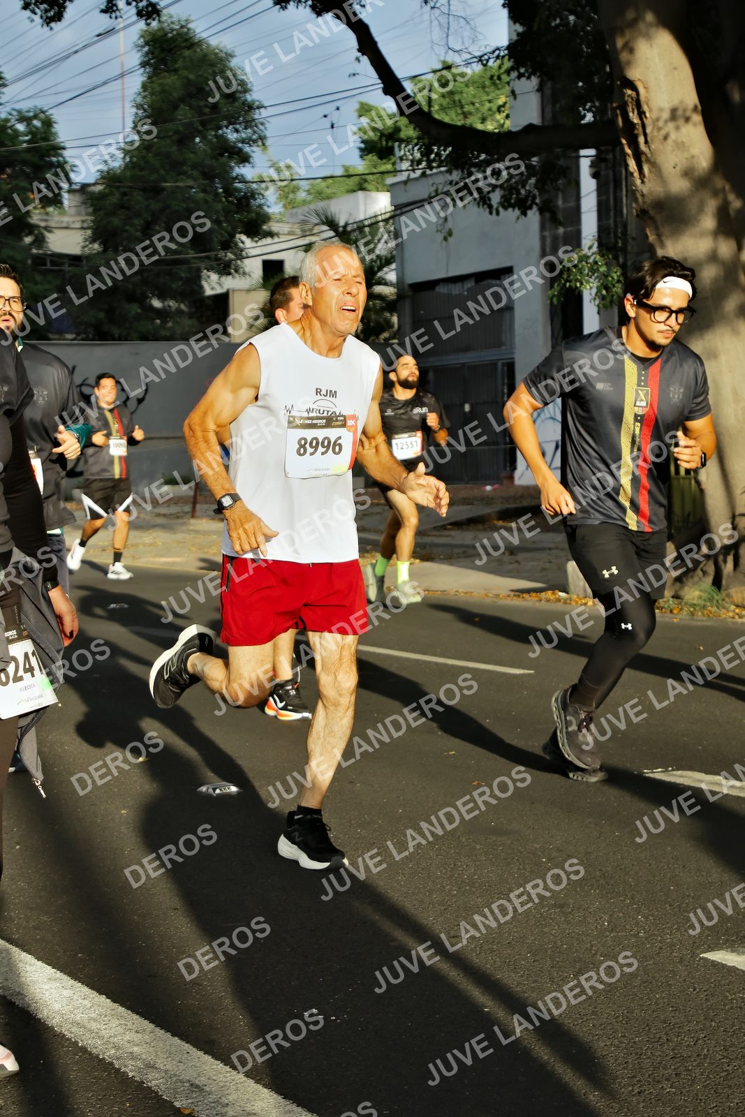 Foto de la X Carrera Leones Negros Red Cola 2026 en Rectoría General de la UdeG, Av. Juárez 976 (meta en Av. Enrique Díaz de León y Pedro Moreno), Guadalajara a las 07:38 · dorsal 8996, 12551, 241