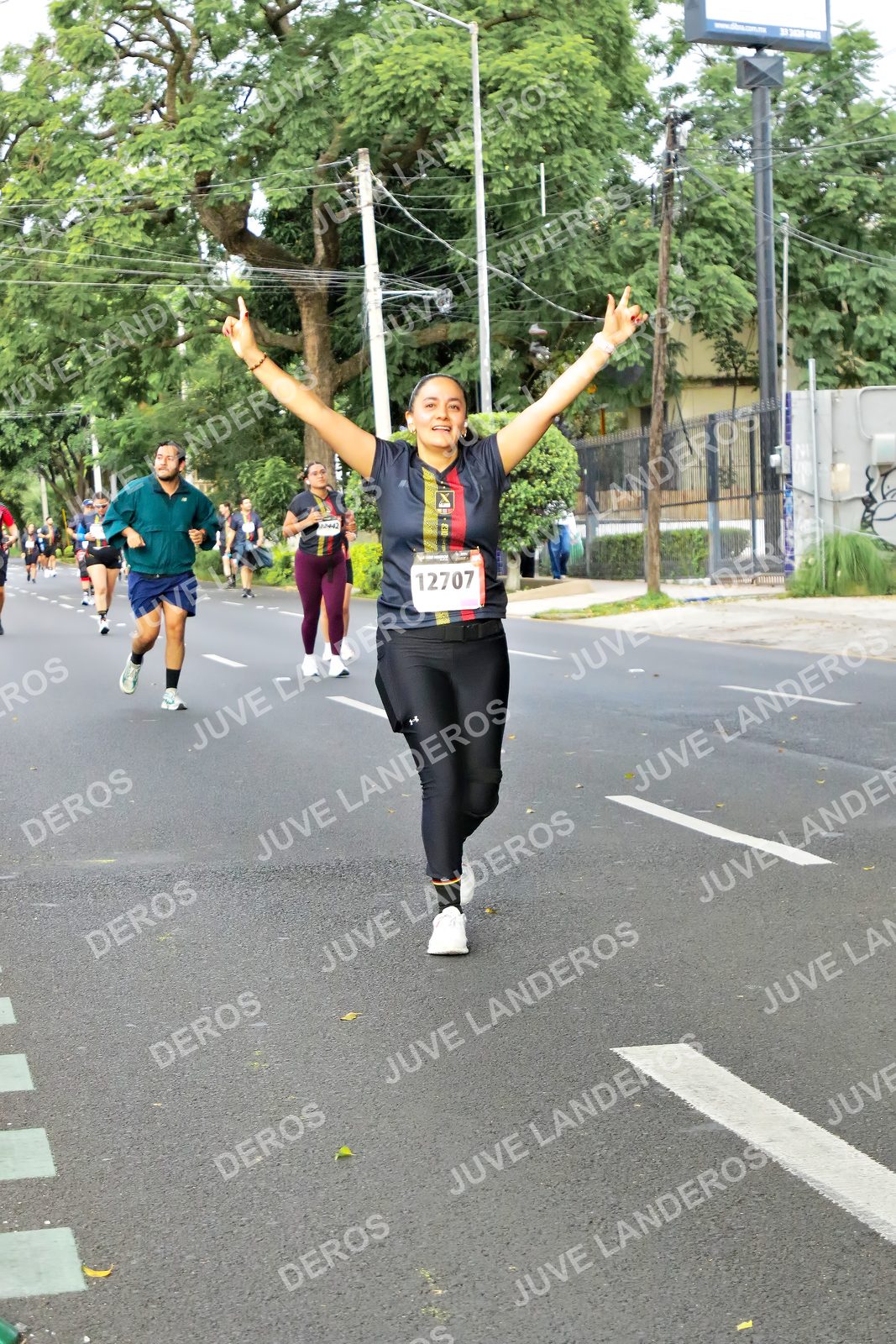 Foto de la X Carrera Leones Negros Red Cola 2026 en Rectoría General de la UdeG, Av. Juárez 976 (meta en Av. Enrique Díaz de León y Pedro Moreno), Guadalajara a las 08:20 · dorsal 12707