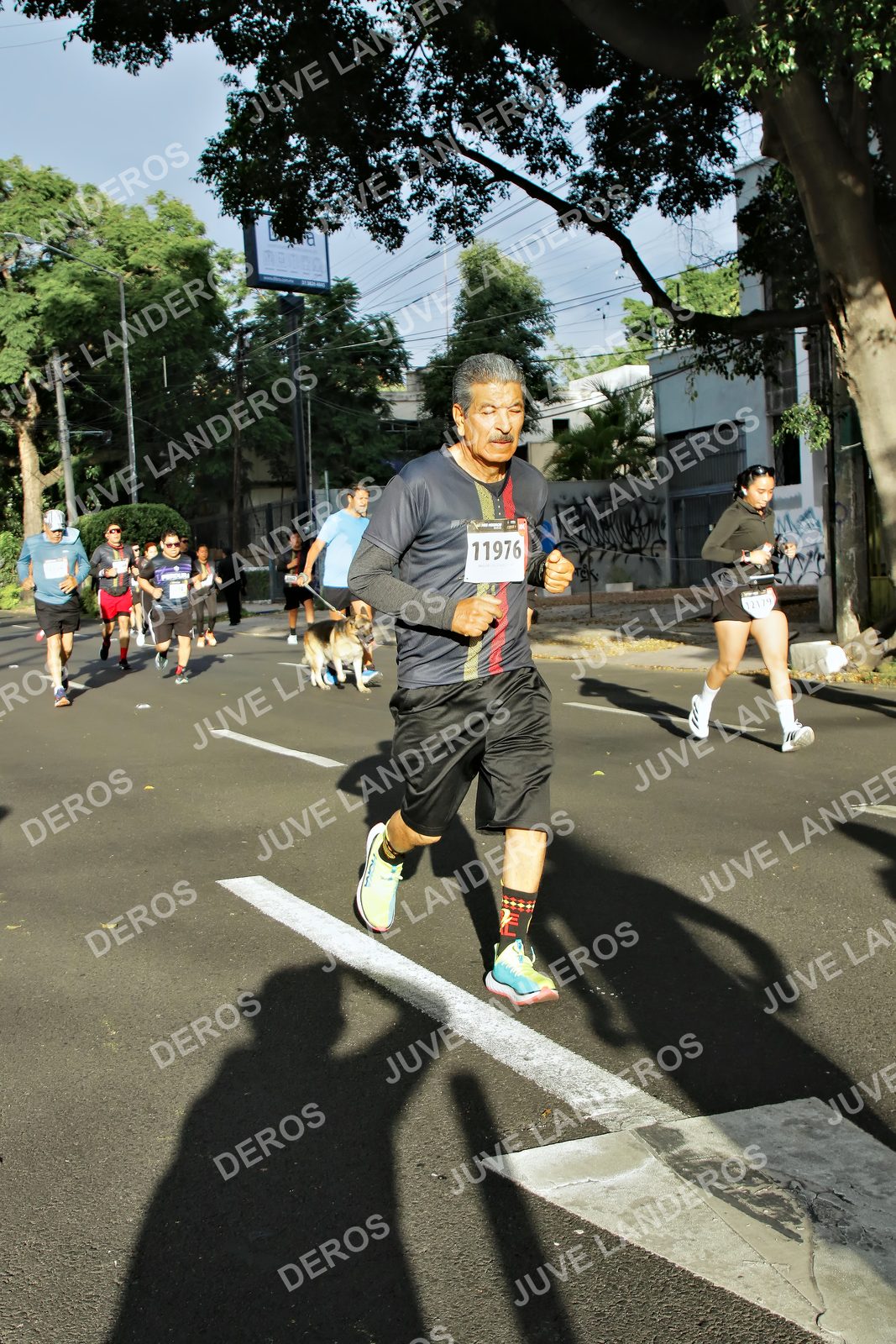 Foto de la X Carrera Leones Negros Red Cola 2026 en Rectoría General de la UdeG, Av. Juárez 976 (meta en Av. Enrique Díaz de León y Pedro Moreno), Guadalajara a las 07:54 · dorsal 11976, 12179