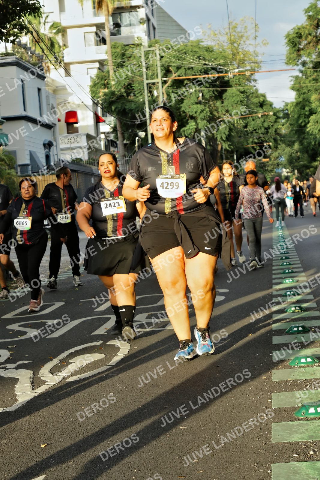 Foto de la X Carrera Leones Negros Red Cola 2026 en Rectoría General de la UdeG, Av. Juárez 976 (meta en Av. Enrique Díaz de León y Pedro Moreno), Guadalajara a las 07:25 · dorsal 4299, 6865, 2423, 5848