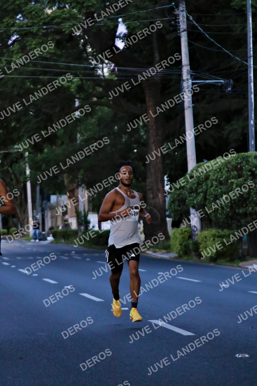 Foto de la X Carrera Leones Negros Red Cola 2026 en Rectoría General de la UdeG, Av. Juárez 976 (meta en Av. Enrique Díaz de León y Pedro Moreno), Guadalajara a las 04:48 · dorsal 189