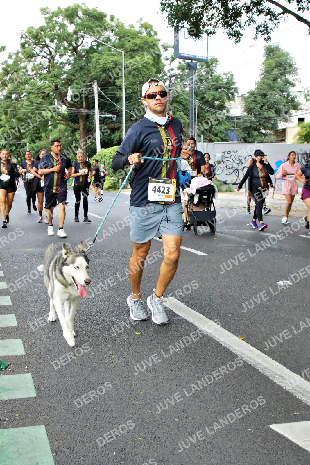 Foto de la X Carrera Leones Negros Red Cola 2026 en Rectoría General de la UdeG, Av. Juárez 976 (meta en Av. Enrique Díaz de León y Pedro Moreno), Guadalajara a las 07:15 · dorsal 4423, 54, 4307