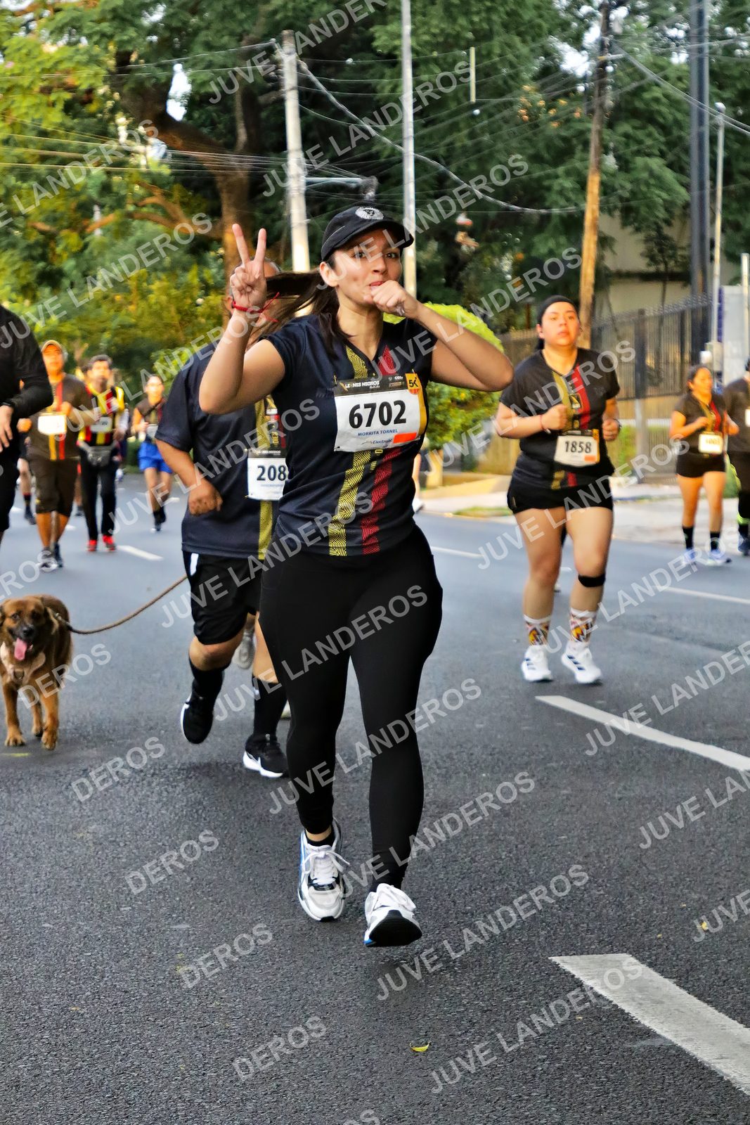 Foto de la X Carrera Leones Negros Red Cola 2026 en Rectoría General de la UdeG, Av. Juárez 976 (meta en Av. Enrique Díaz de León y Pedro Moreno), Guadalajara a las 05:07 · dorsal 208, 6702, 1858