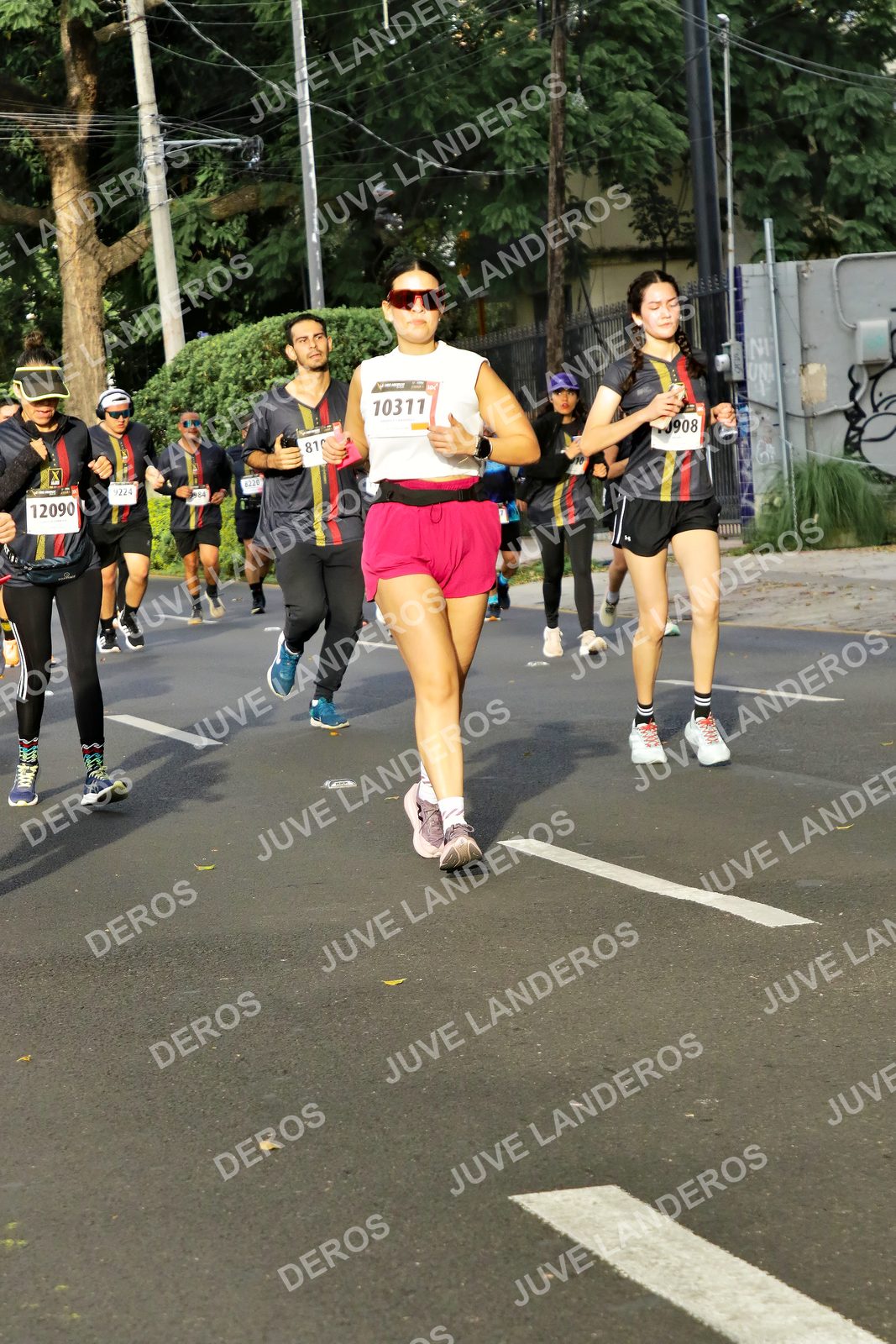 Foto de la X Carrera Leones Negros Red Cola 2026 en Rectoría General de la UdeG, Av. Juárez 976 (meta en Av. Enrique Díaz de León y Pedro Moreno), Guadalajara a las 08:02 · dorsal 10311, 12090, 9224, 810