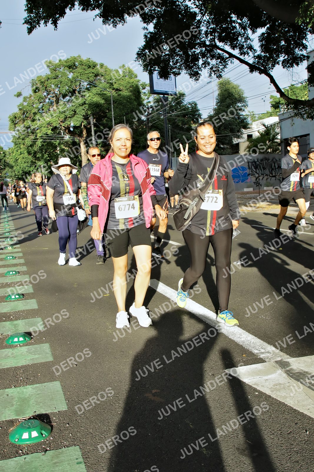 Foto de la X Carrera Leones Negros Red Cola 2026 en Rectoría General de la UdeG, Av. Juárez 976 (meta en Av. Enrique Díaz de León y Pedro Moreno), Guadalajara a las 07:56 · dorsal 6774, 772, 8291, 2014