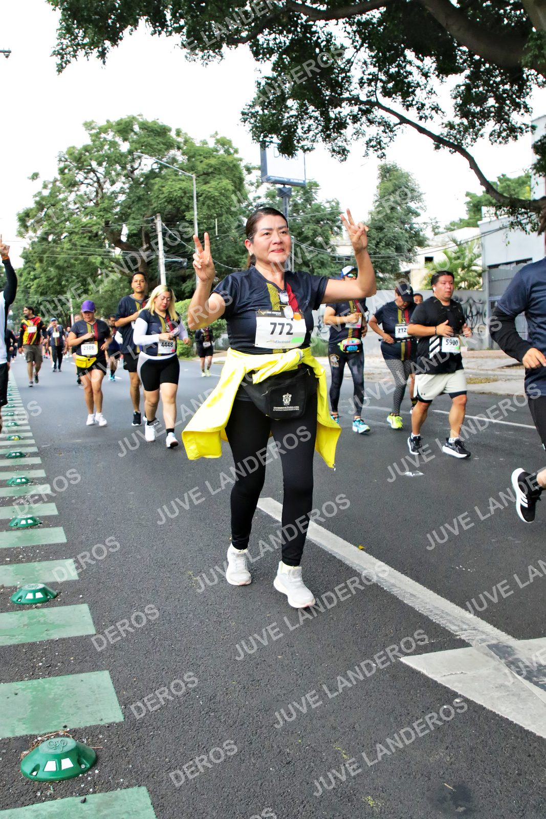 Foto de la X Carrera Leones Negros Red Cola 2026 en Rectoría General de la UdeG, Av. Juárez 976 (meta en Av. Enrique Díaz de León y Pedro Moreno), Guadalajara a las 05:13 · dorsal 772, 5900, 4448, 2508
