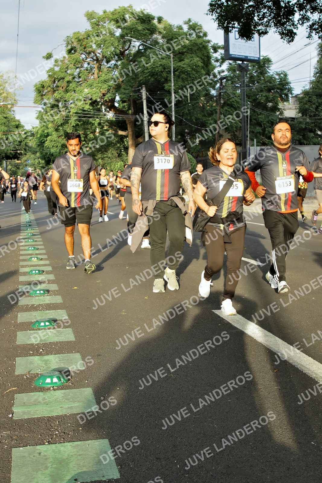 Foto de la X Carrera Leones Negros Red Cola 2026 en Rectoría General de la UdeG, Av. Juárez 976 (meta en Av. Enrique Díaz de León y Pedro Moreno), Guadalajara a las 07:32 · dorsal 3170, 6153, 95, 3668