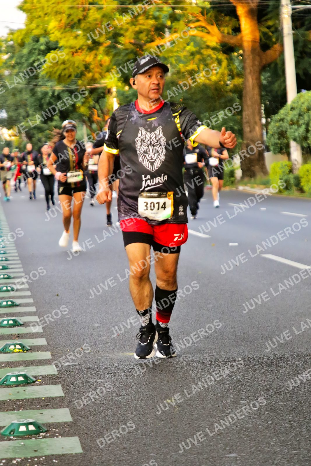 Foto de la X Carrera Leones Negros Red Cola 2026 en Rectoría General de la UdeG, Av. Juárez 976 (meta en Av. Enrique Díaz de León y Pedro Moreno), Guadalajara a las 05:00 · dorsal 3014
